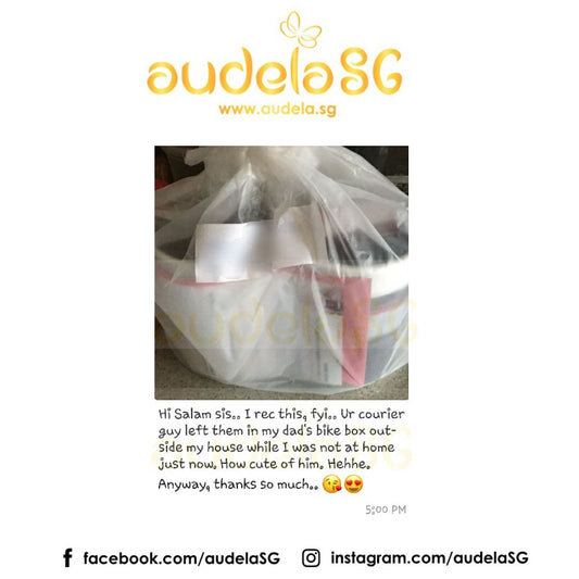 Audela Sg will always try our best to give the best service. Tysm dear