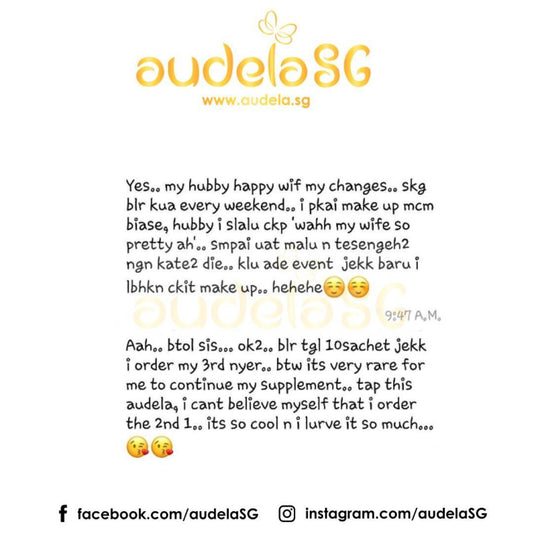 My Hubby happy with my changes. Audela is so cool and I love it so much